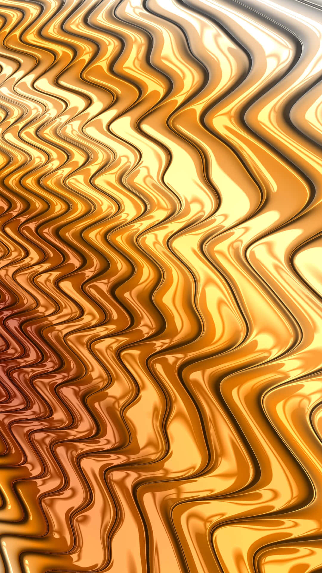 A Golden Abstract Background With Waves