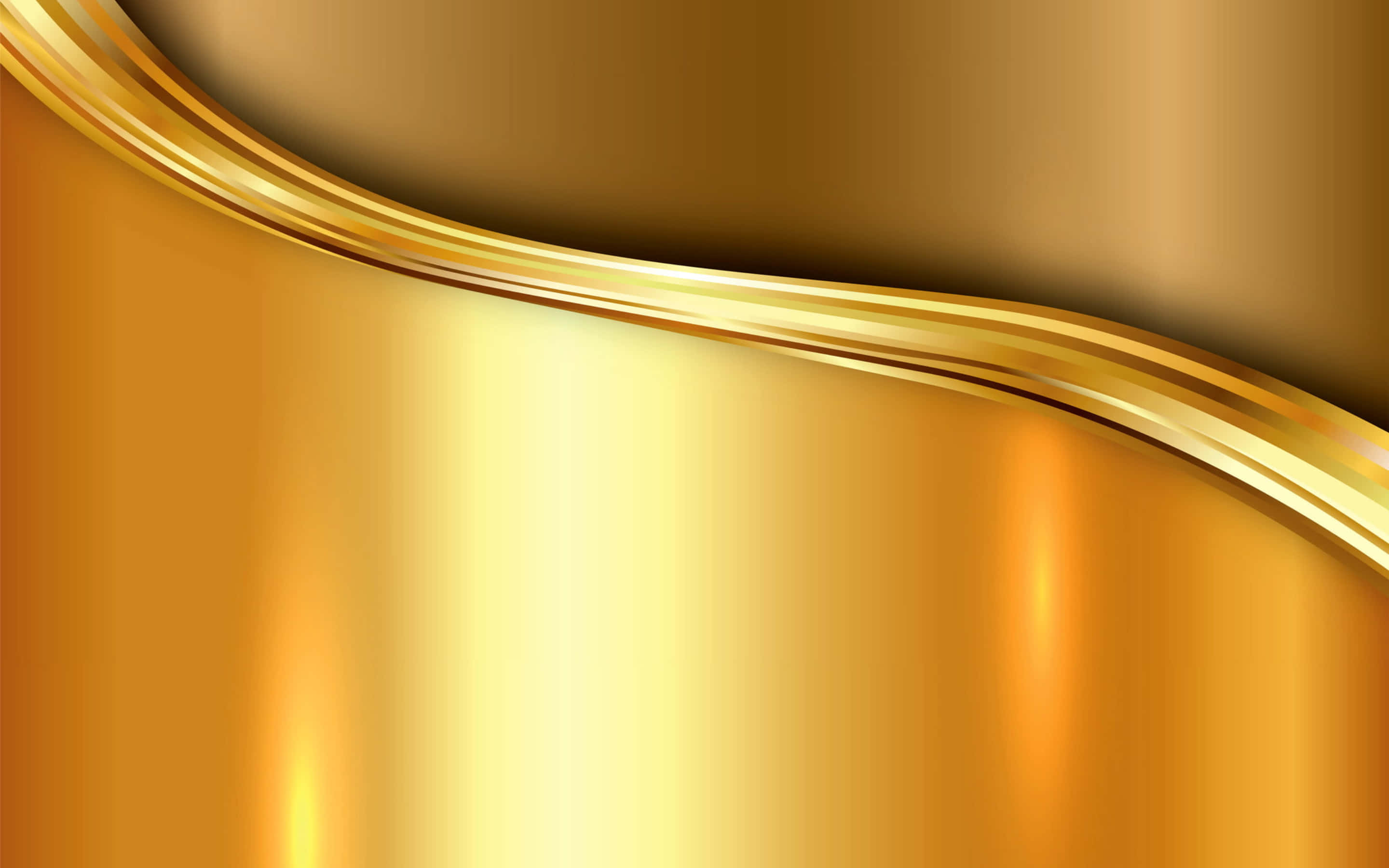 Gold Background With A Wavy Texture