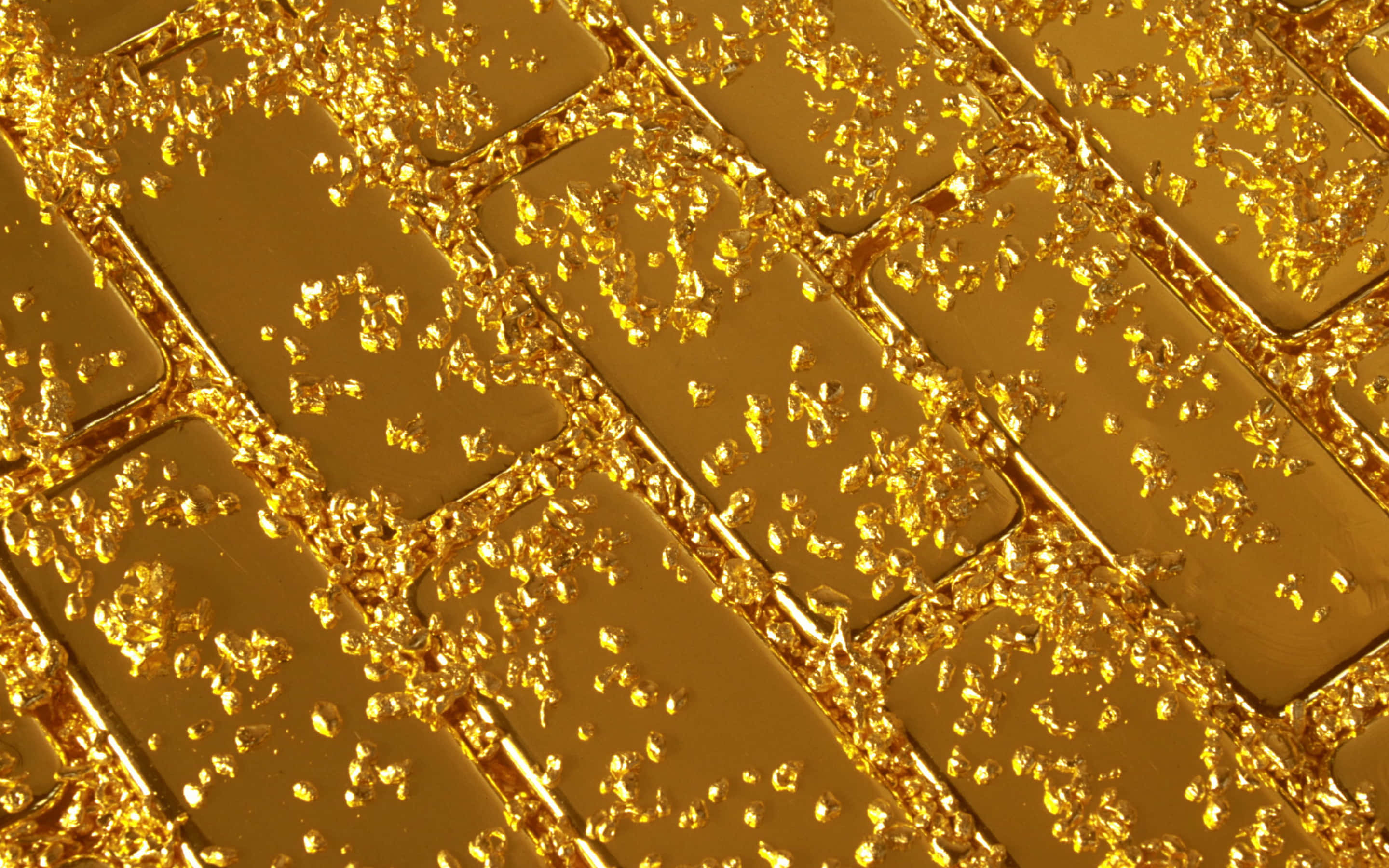Gleaming Gold Metal Background