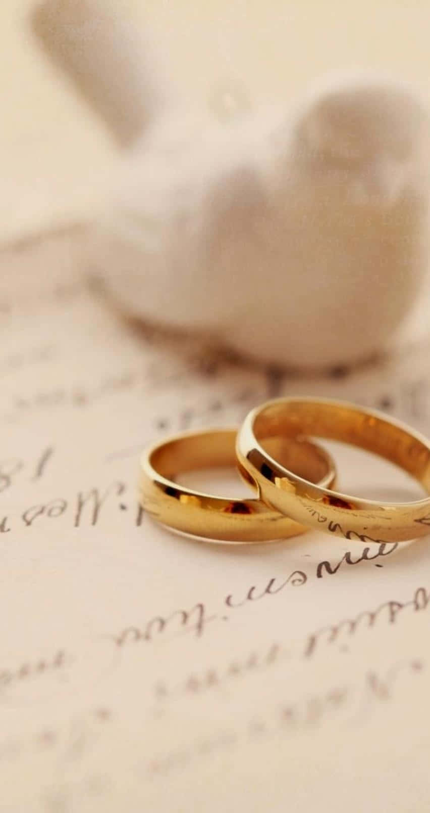Stunning Gold Engagement Rings Wallpaper