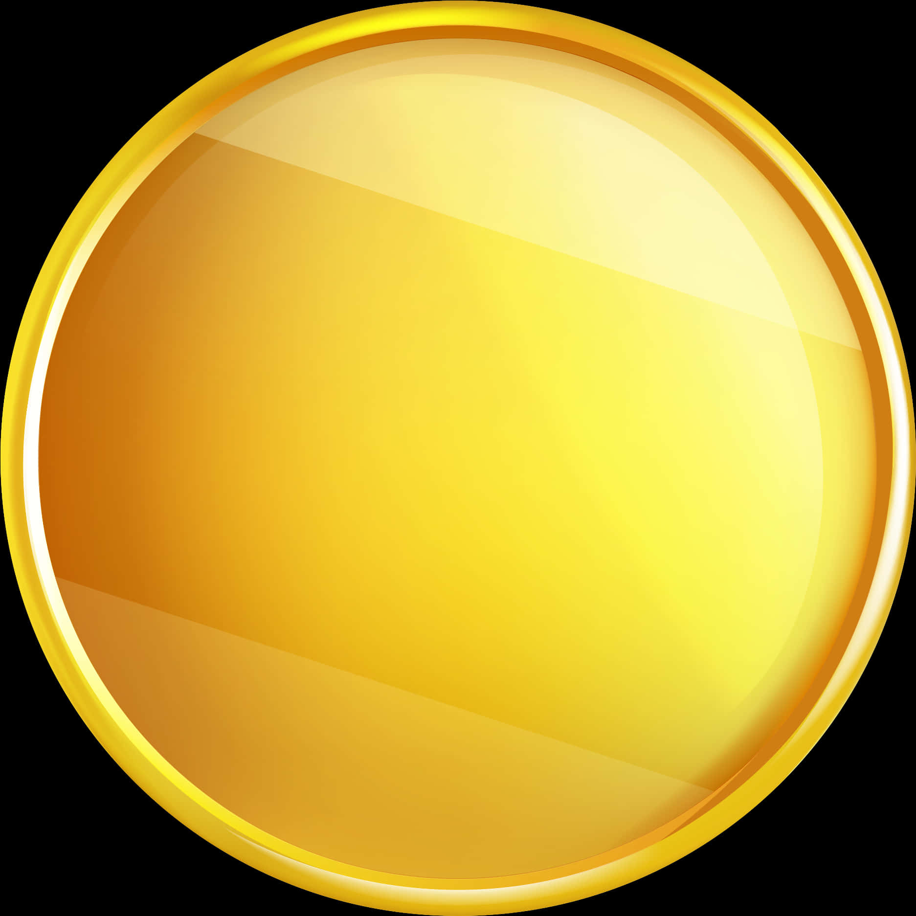 Shiny Gold Coin Graphic PNG
