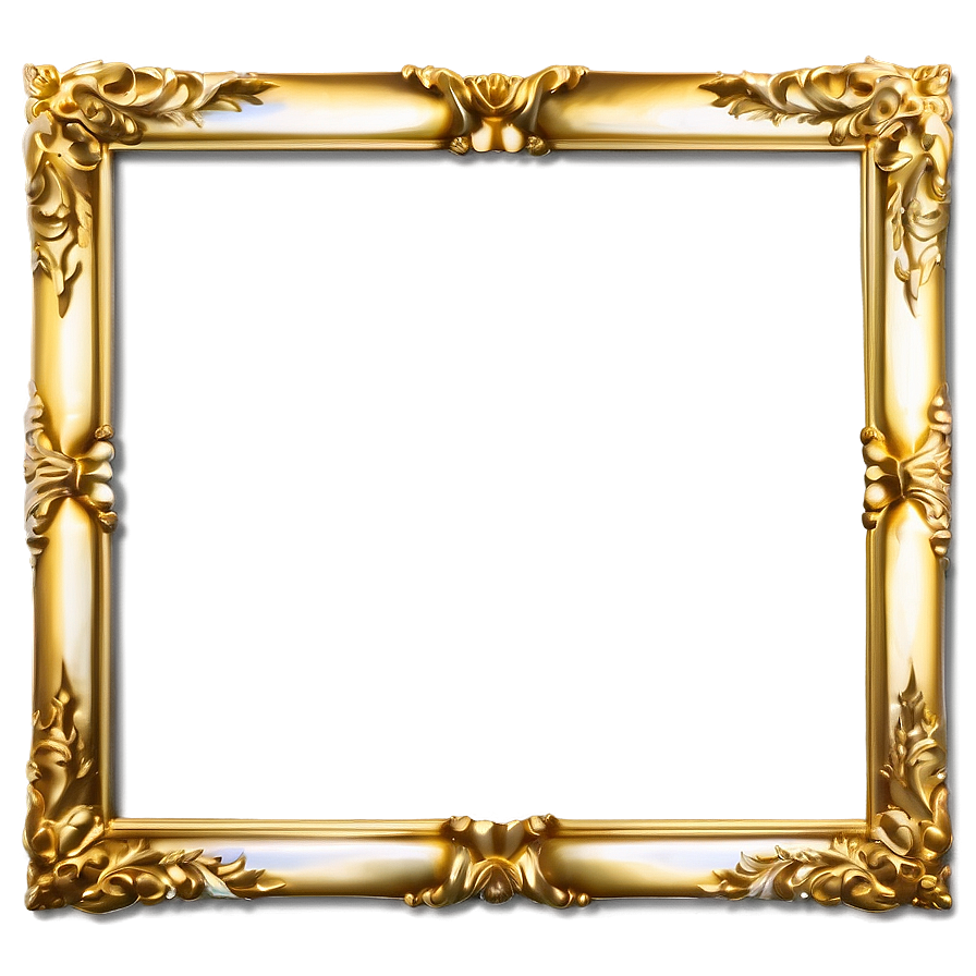 Download Shiny Gold Frame Png 79 | Wallpapers.com