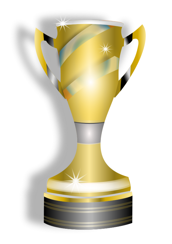 Shiny Gold Trophy Cup PNG