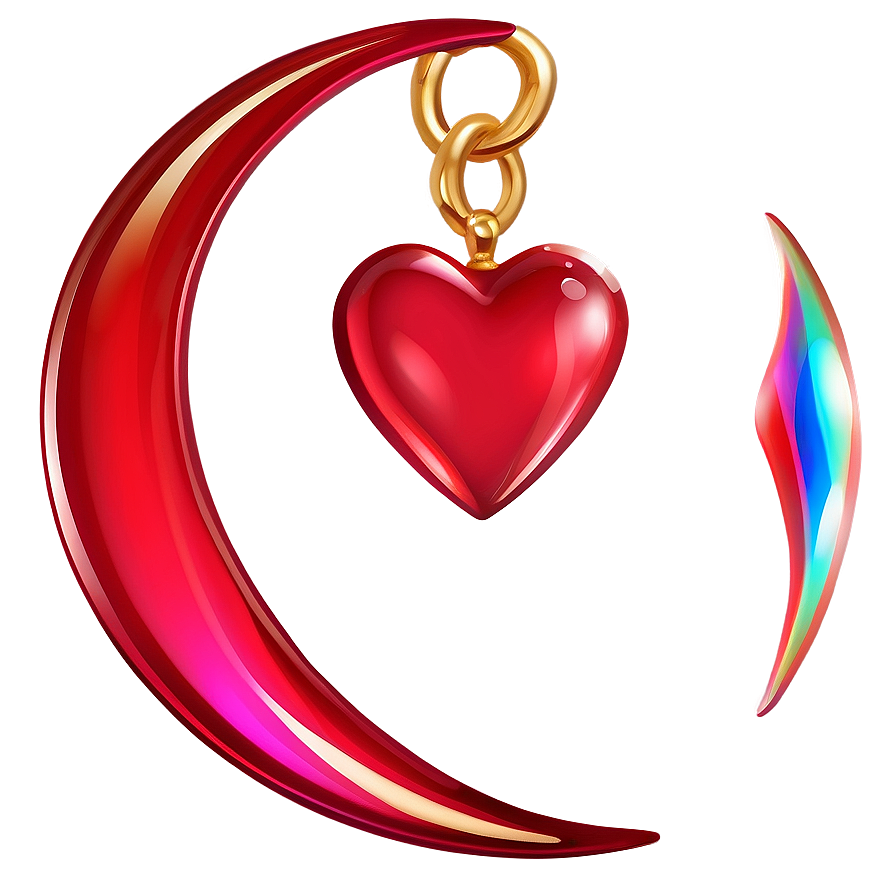 Shiny Heart Clipart Asset Png 05252024 PNG