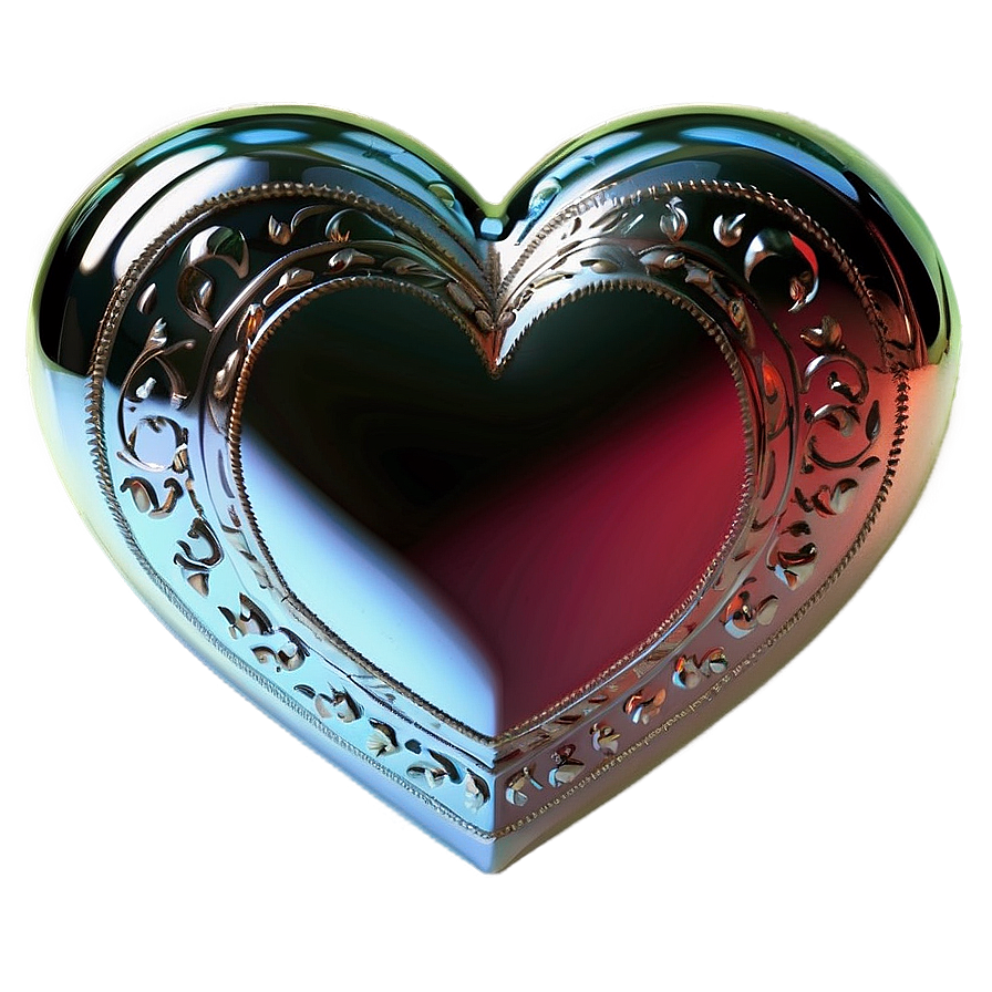 Shiny Heart Decoration Png A PNG