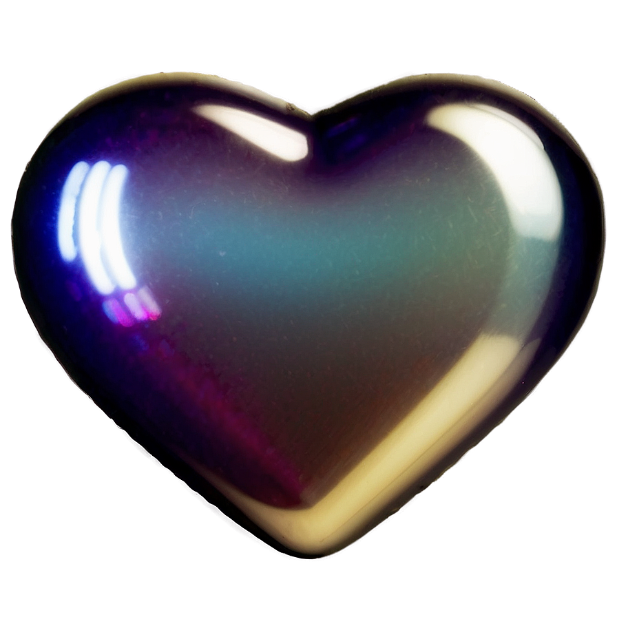 Shiny Heart Decoration Png B PNG
