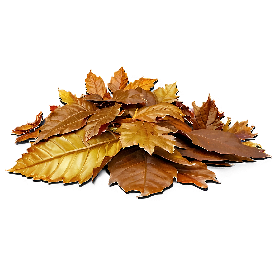 Shiny Leaf Pile Png 06202024 PNG