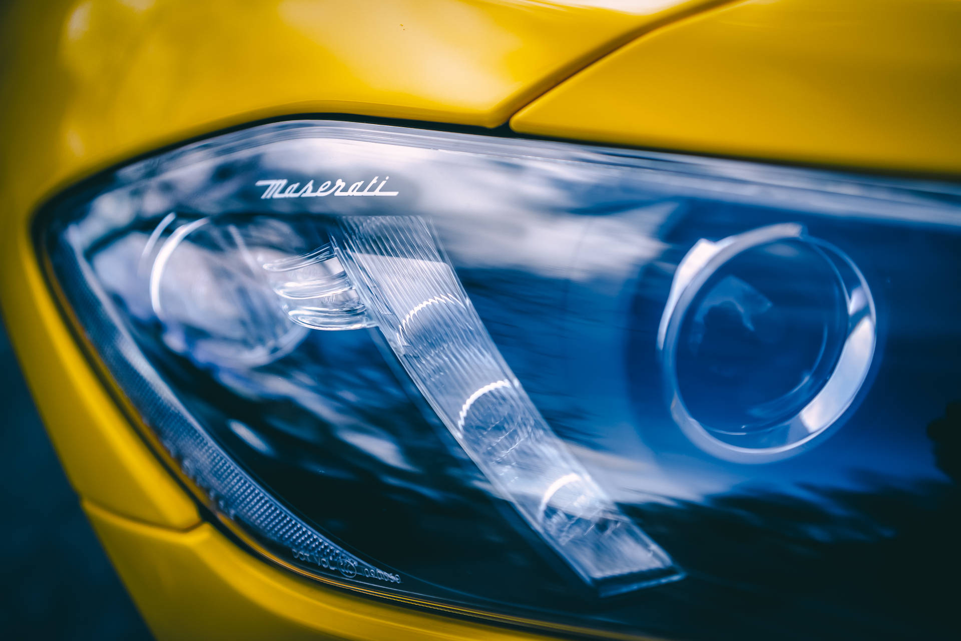 Shiny Maserati Headlight