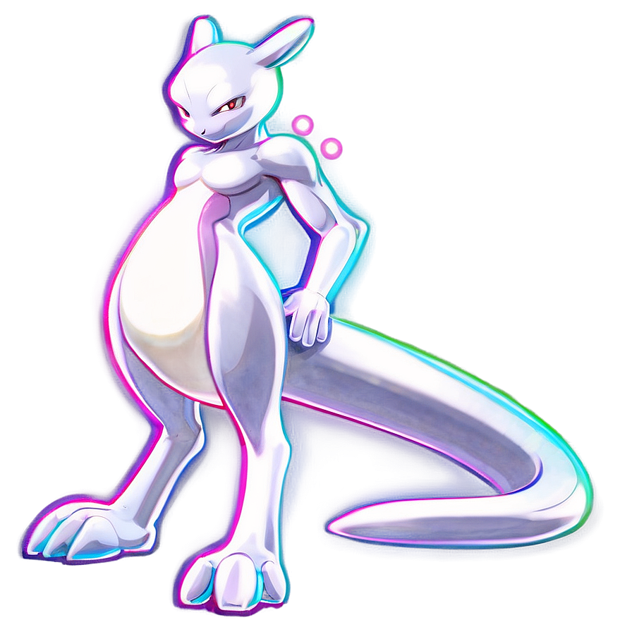 Download Shiny Mewtwo Graphic Png 05212024 | Wallpapers.com