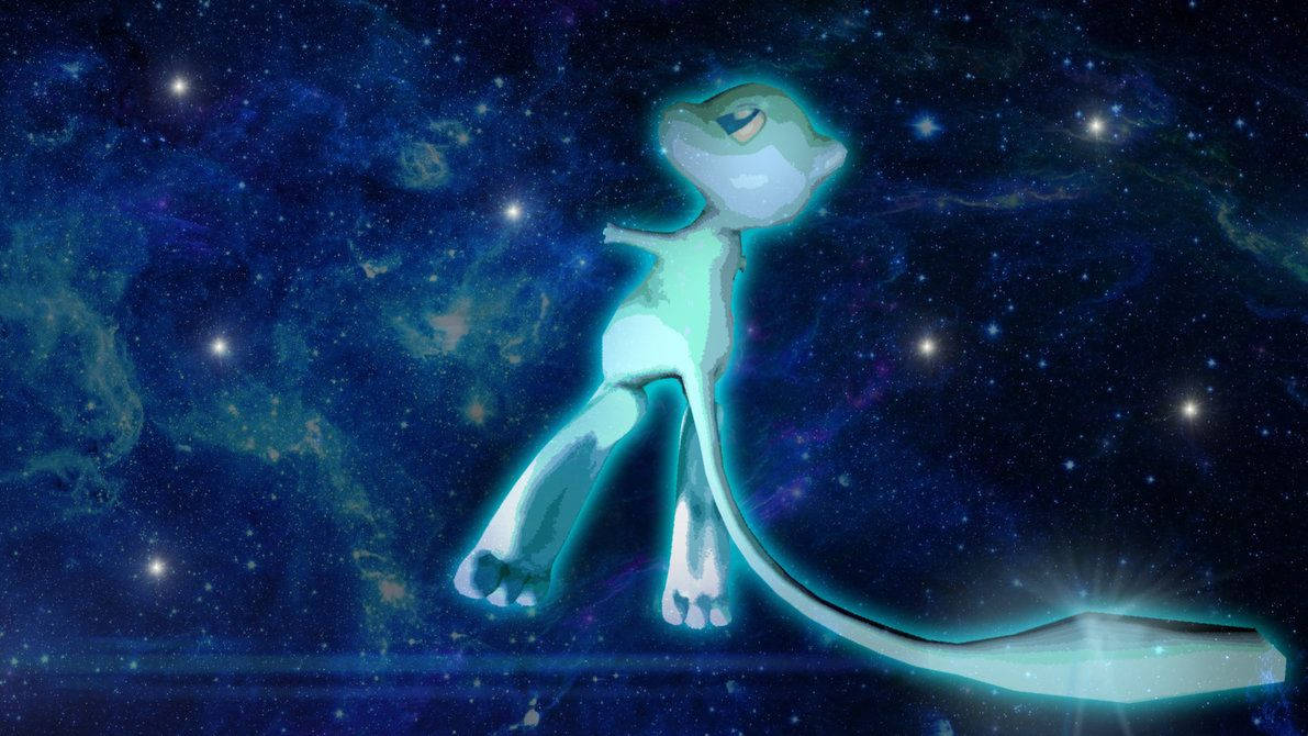 Shiny Mewtwo In Galaxy Wallpaper