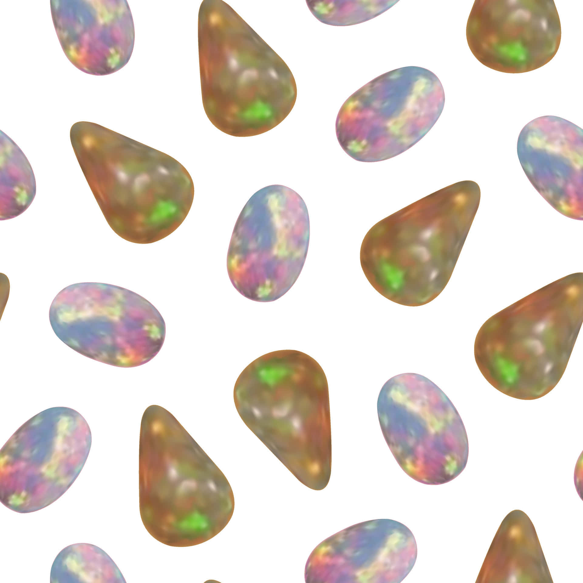 Shiny Opal Gemstone Digital Art Wallpaper
