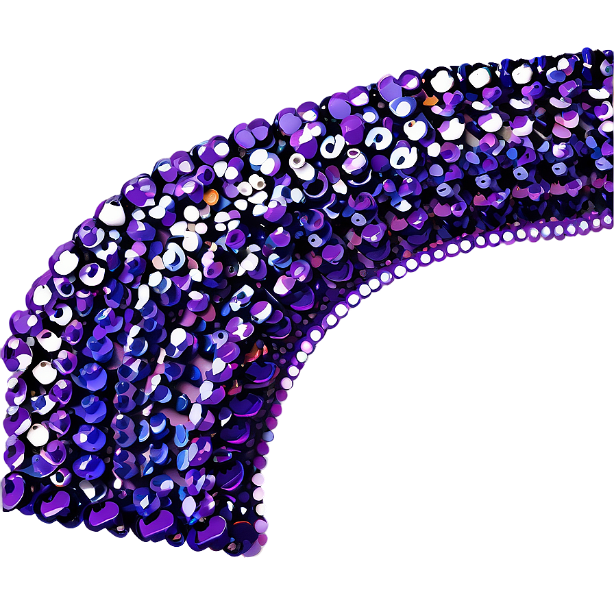 Shiny Purple Sequin Border Png Vbd81 PNG