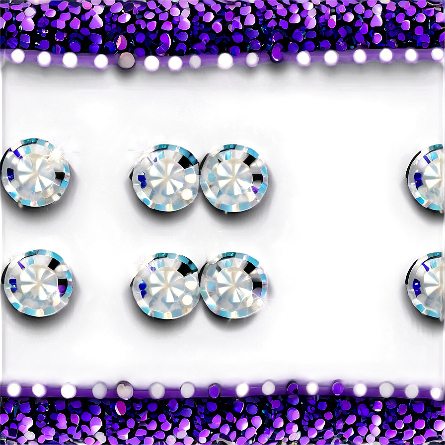Shiny Purple Sequin Border Png Wkq97 PNG