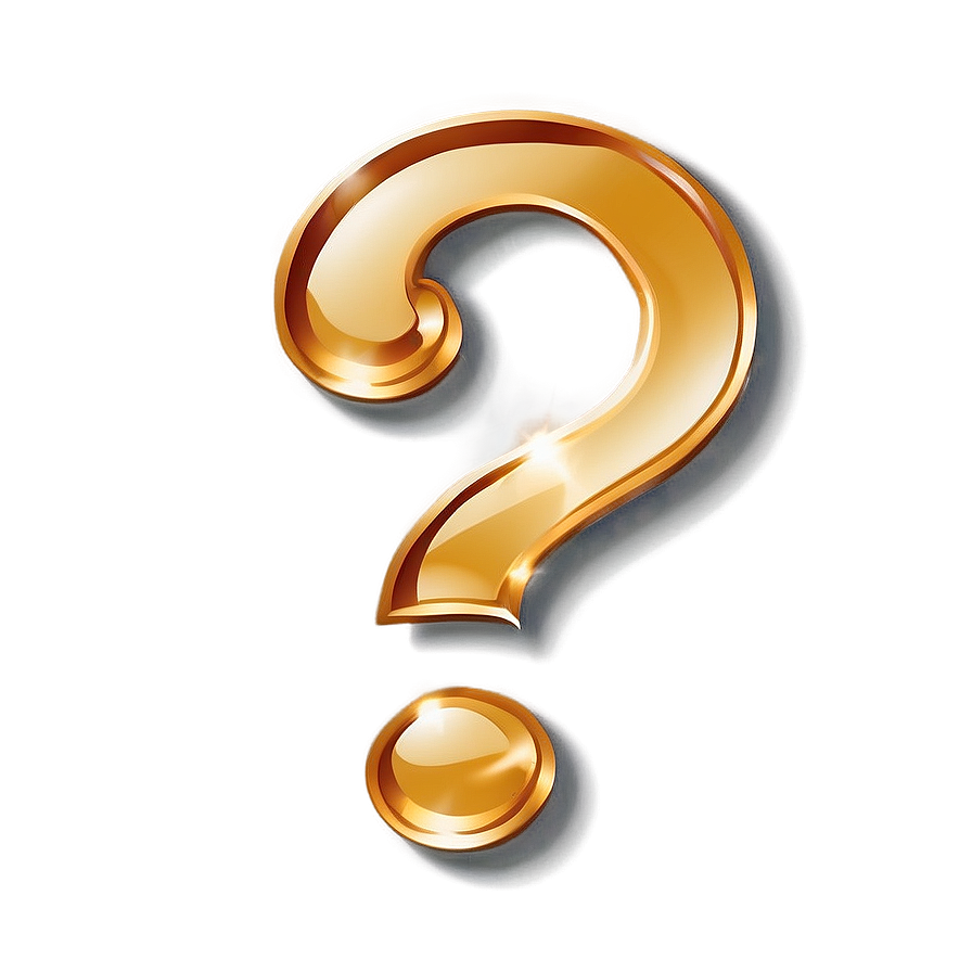 Shiny Question Mark Transparent Png Ear12 PNG