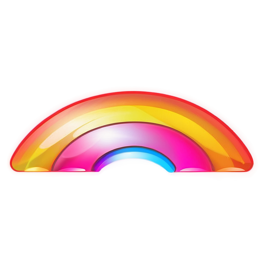 Shiny Rainbow Emoji Png 86 PNG