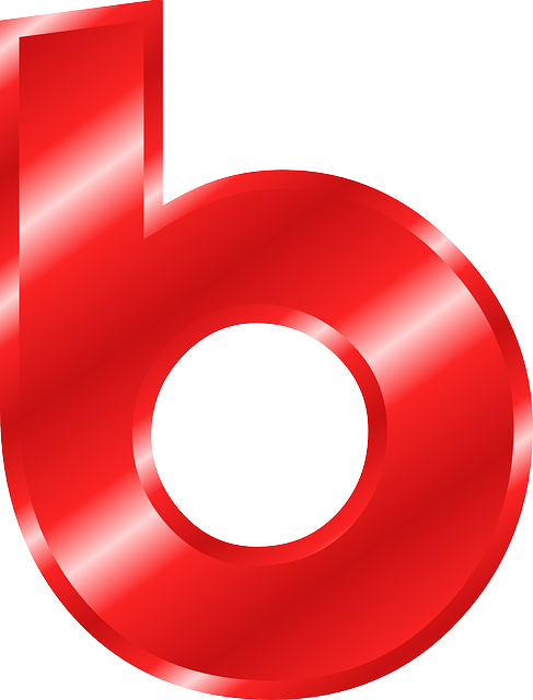 Shiny Red Lowercase B PNG
