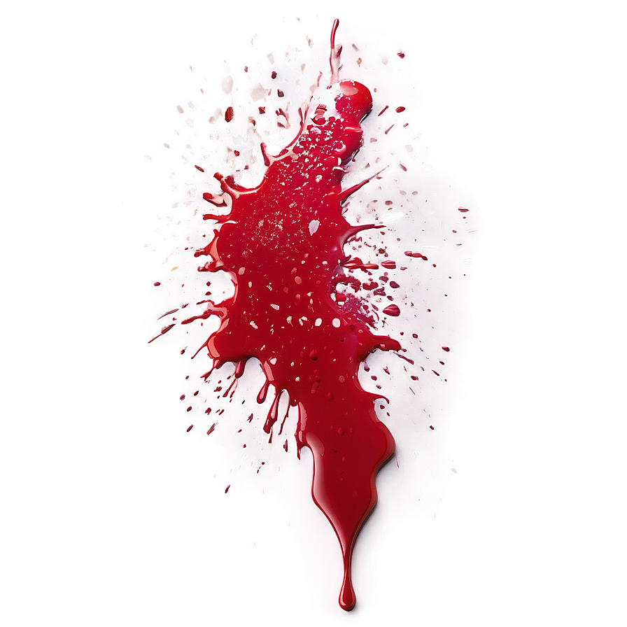 Shiny Red Splatter Png 06132024 PNG