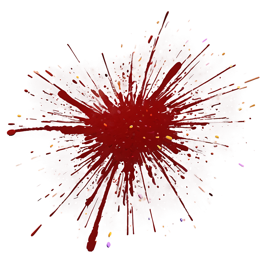 Shiny Red Splatter Png 06132024 PNG