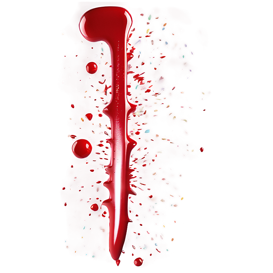 Shiny Red Splatter Png 06132024 PNG