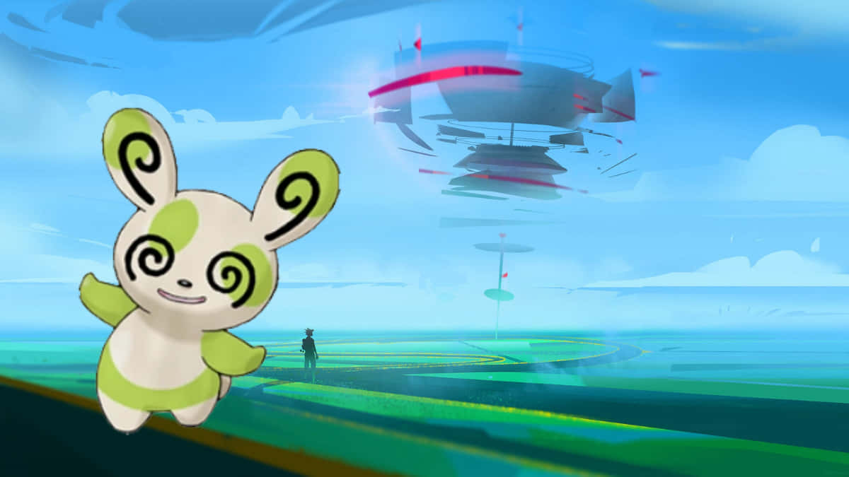 Glänzenderspinda Mit Pokemon Go Hintergrund Wallpaper