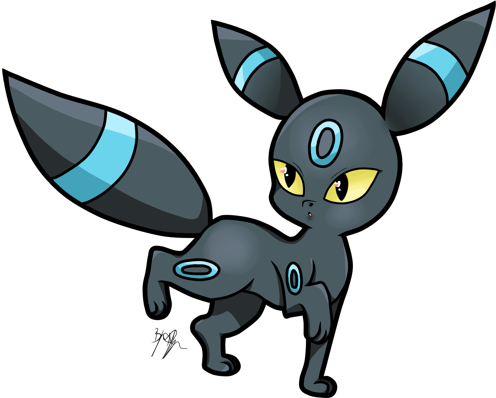 Download Shiny Umbreon Pokemon | Wallpapers.com