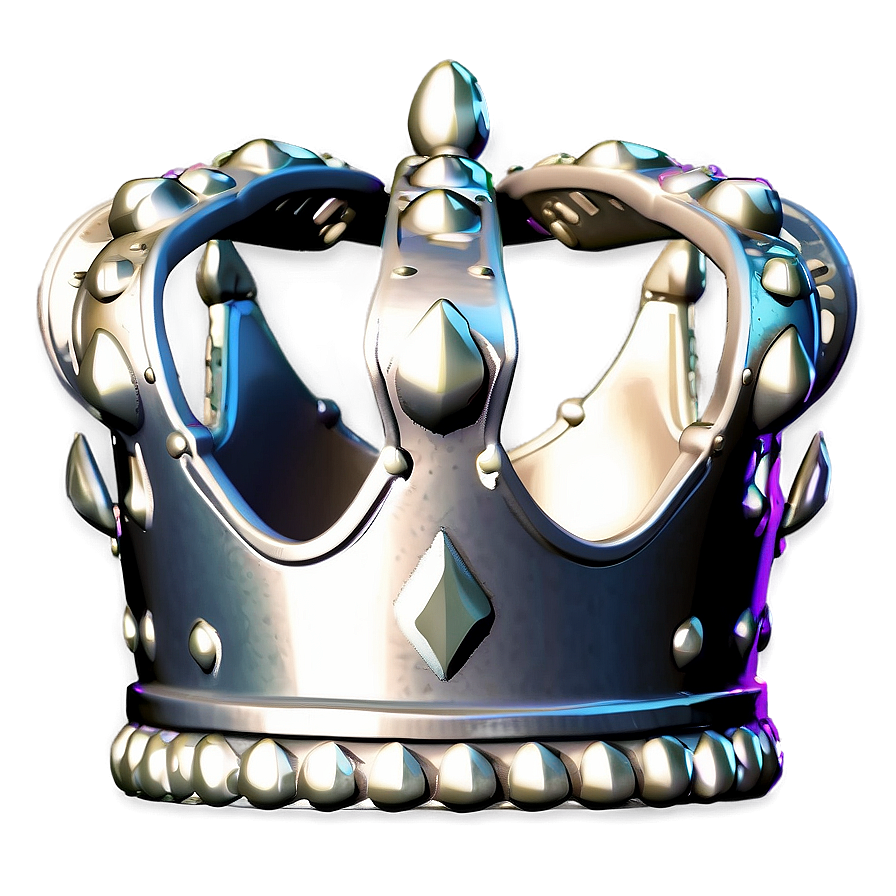 Shiny White Crown Emblem Png 5 PNG