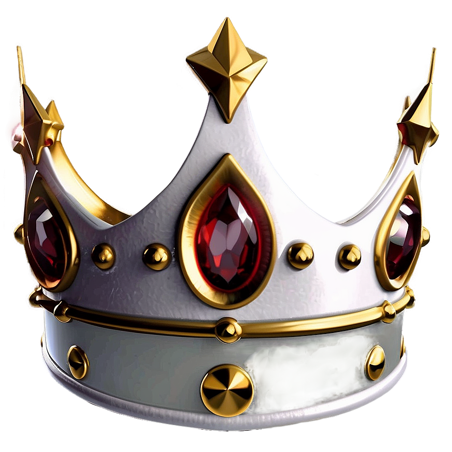 Shiny White Crown Emblem Png Txu35 PNG
