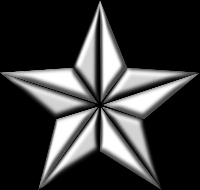 Shiny White Star Graphic PNG