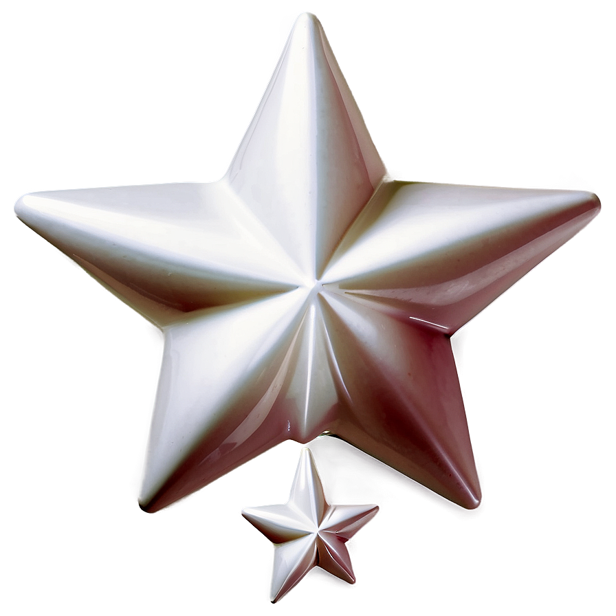 Shiny White Star Illustration Png 11 PNG