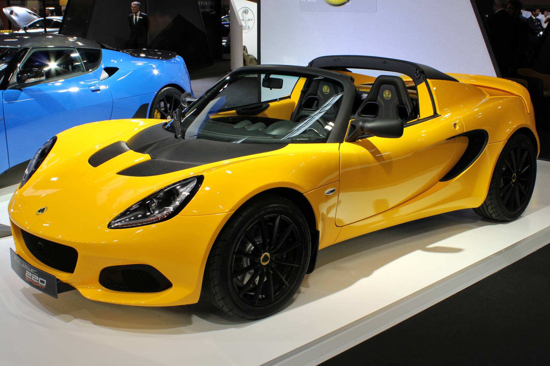 Shiny Yellow Lotus Convertible Car Wallpaper