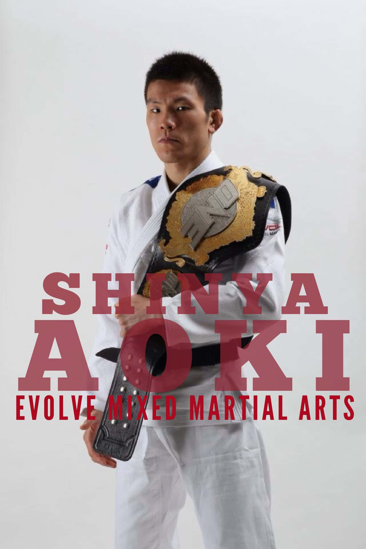 Posterdi Shinya Aoki Presso Evolve Mixed Martial Arts Sfondo