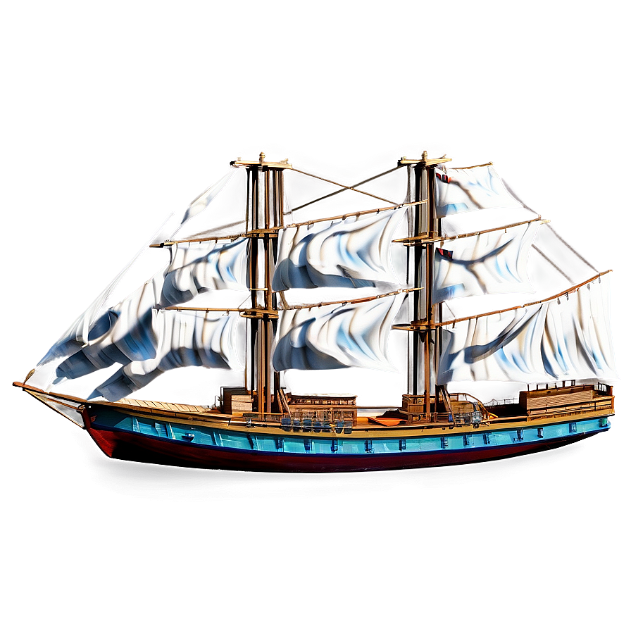 Ship With Sails Png 74 PNG