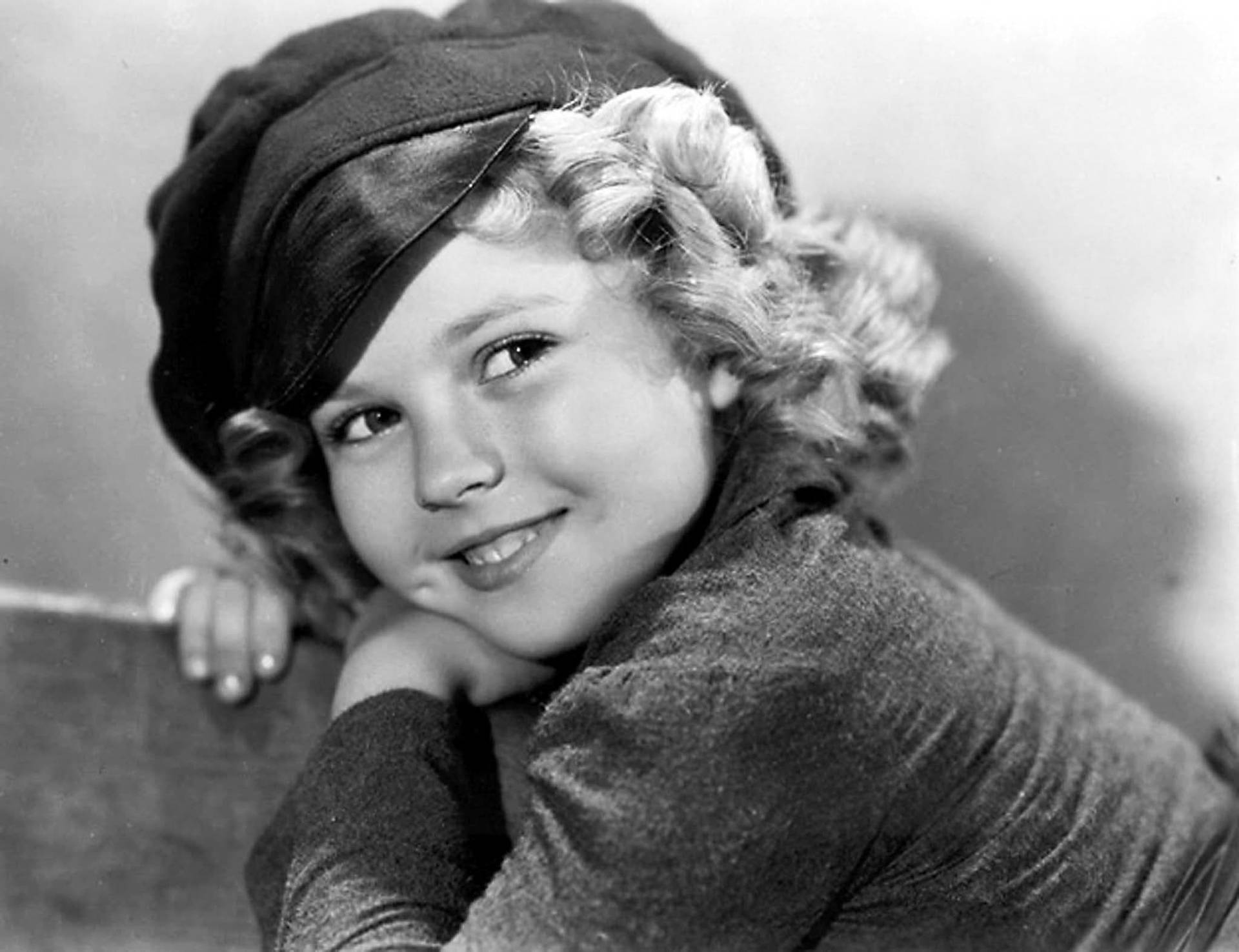 Shirley Temple Grayscale Wallpaper
