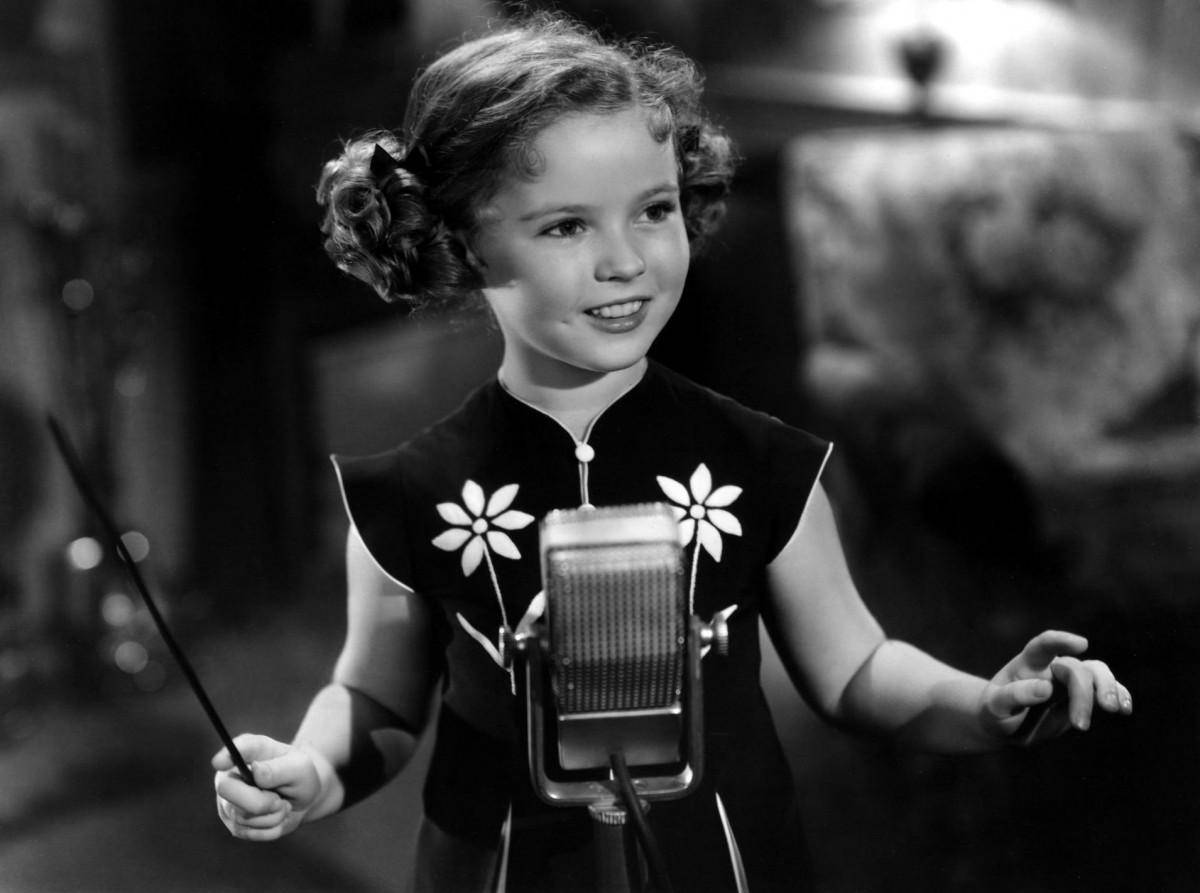 Shirley Temple In The Music Studio Wallpaper
