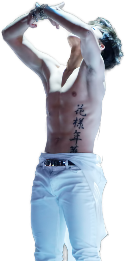 Shirtless Man Showing Absand Tattoo PNG