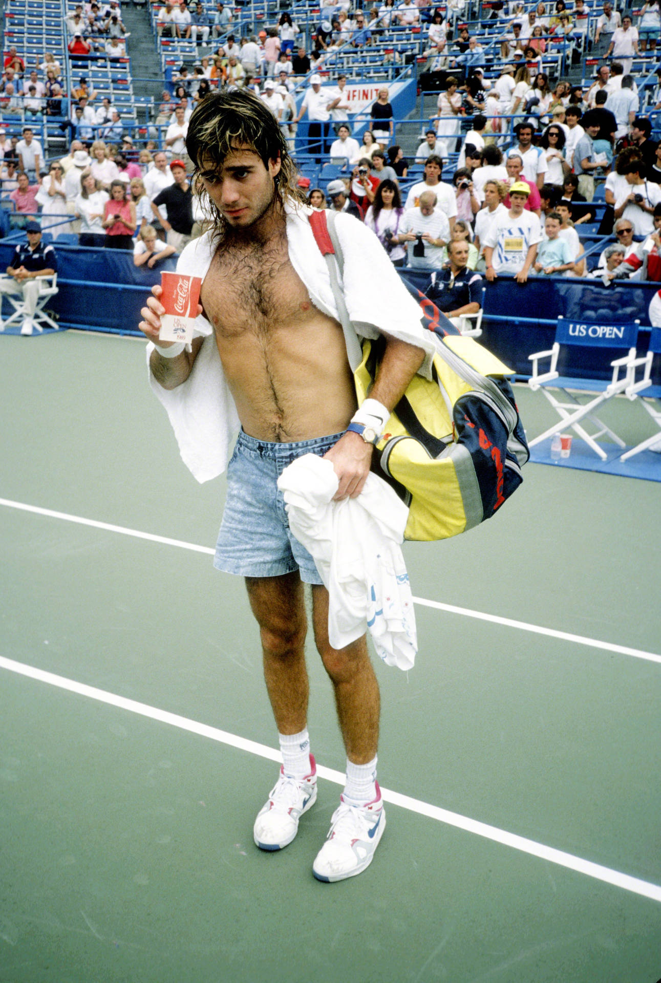 Shirtless Young Andre Agassi Wallpaper