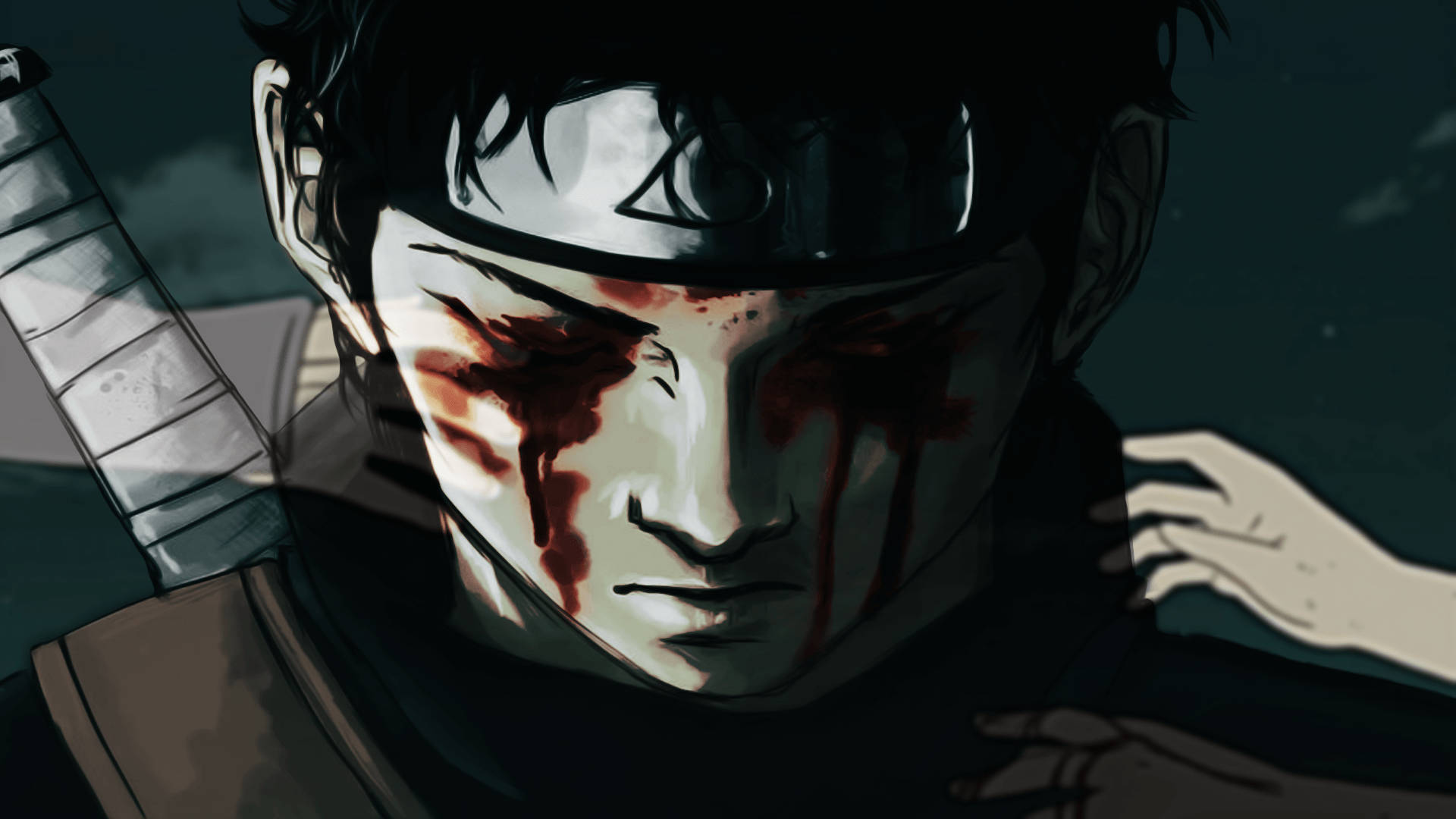 Shisuiuchiha Naruto Blutige Augen Wallpaper