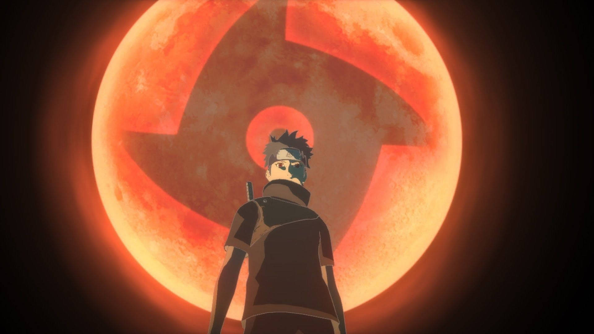 Shisuiuchiha Naruto Roter Mond Sharingan Wallpaper