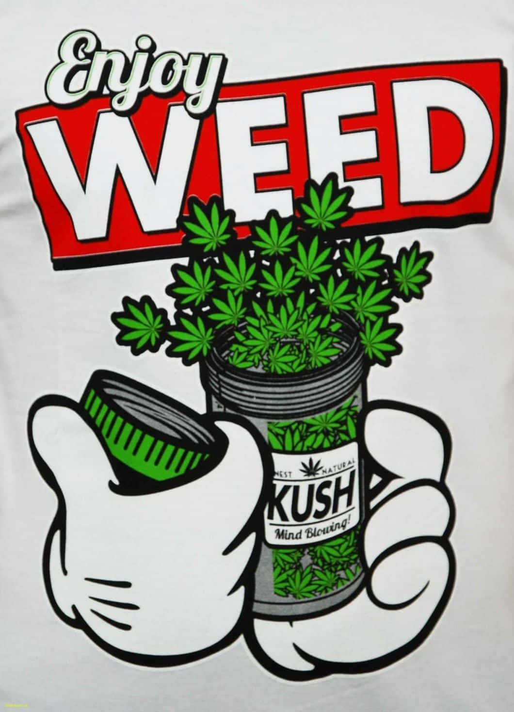 Vis din selvtillid, leve livet som om du altid er på toppen af dit spil, med Shit Dope Weed. Wallpaper