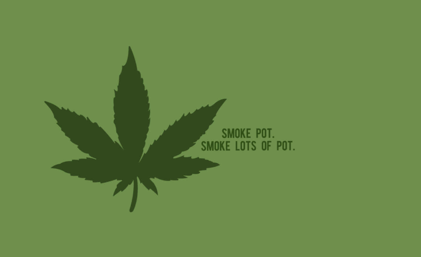 "Make every day a high with Shit Dope Weed" Wallpaper