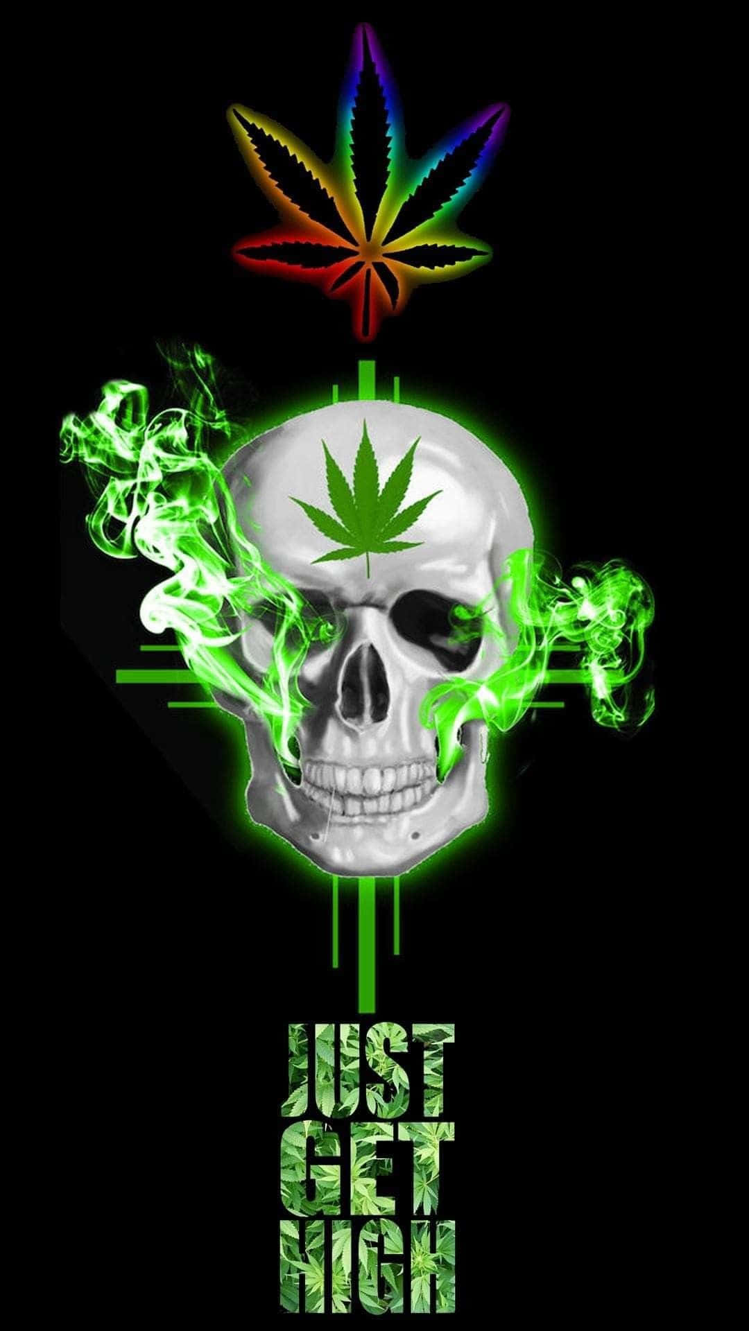"Experience the Smoking Sensation with Shit Dope Weed" Wallpaper