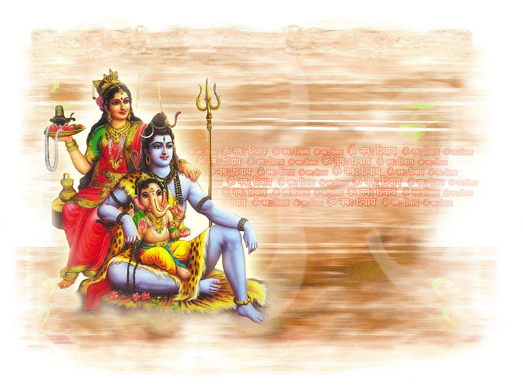 Hindu God Shankar Bhagwan Parvati Devi and Ganesha Shiv Parivar Idol S