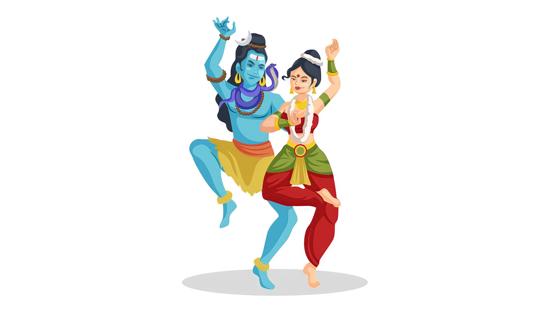 Download Shiv Parvati Hd Traditional Hindu Dance Wallpaper 