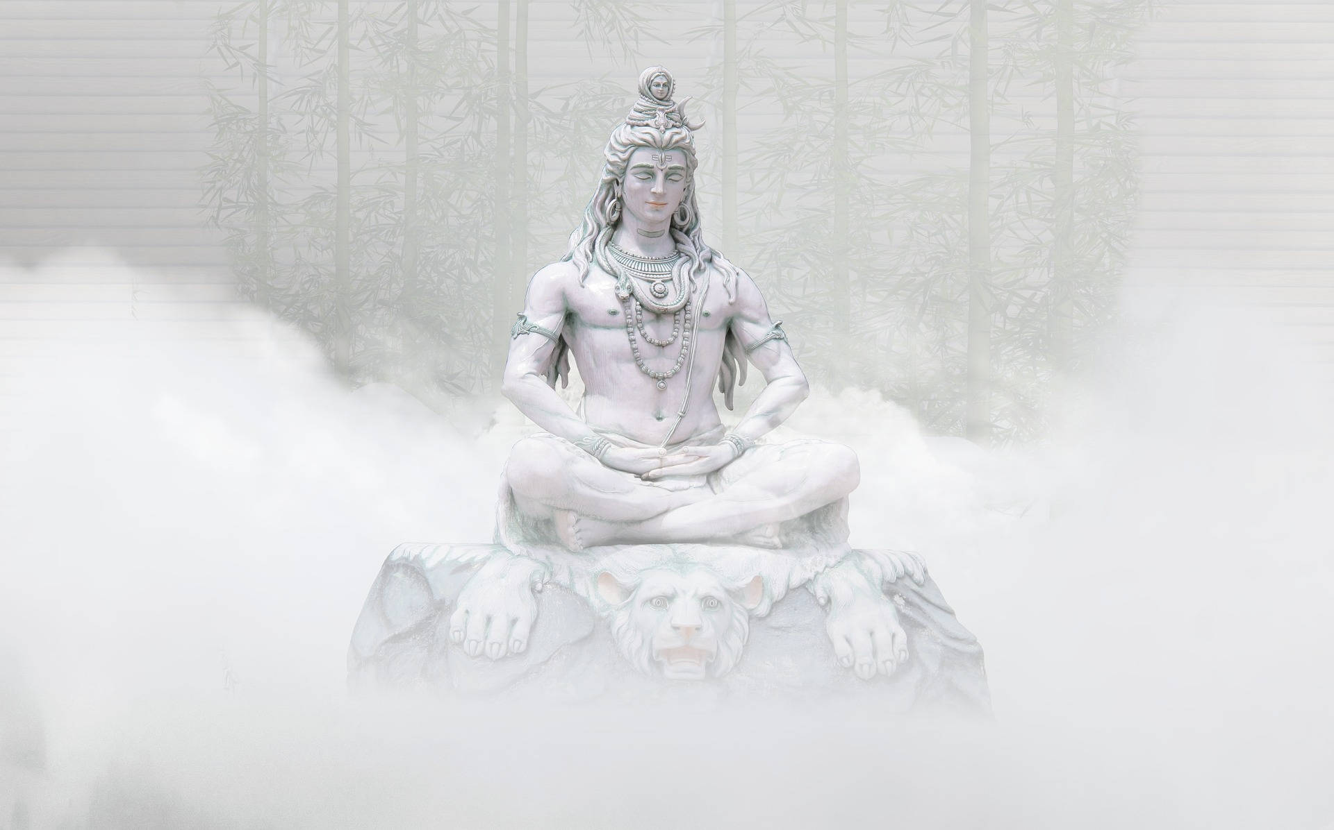 Shivshankar Misty Statue Kan Översättas Till 
