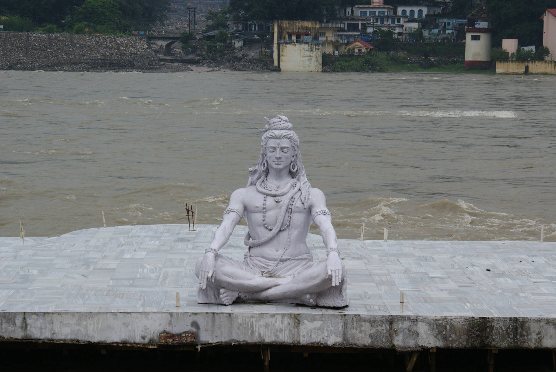 Shivshankar Fluss Statue Wallpaper