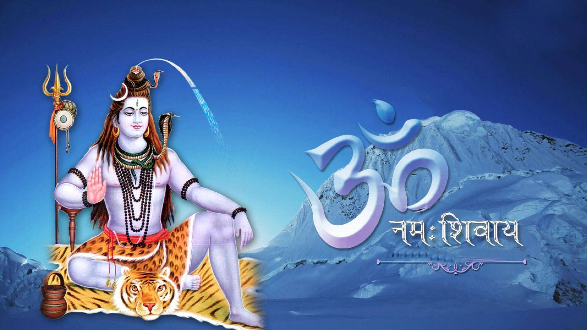Shiva And Mountain God Full Hd Wallpaper