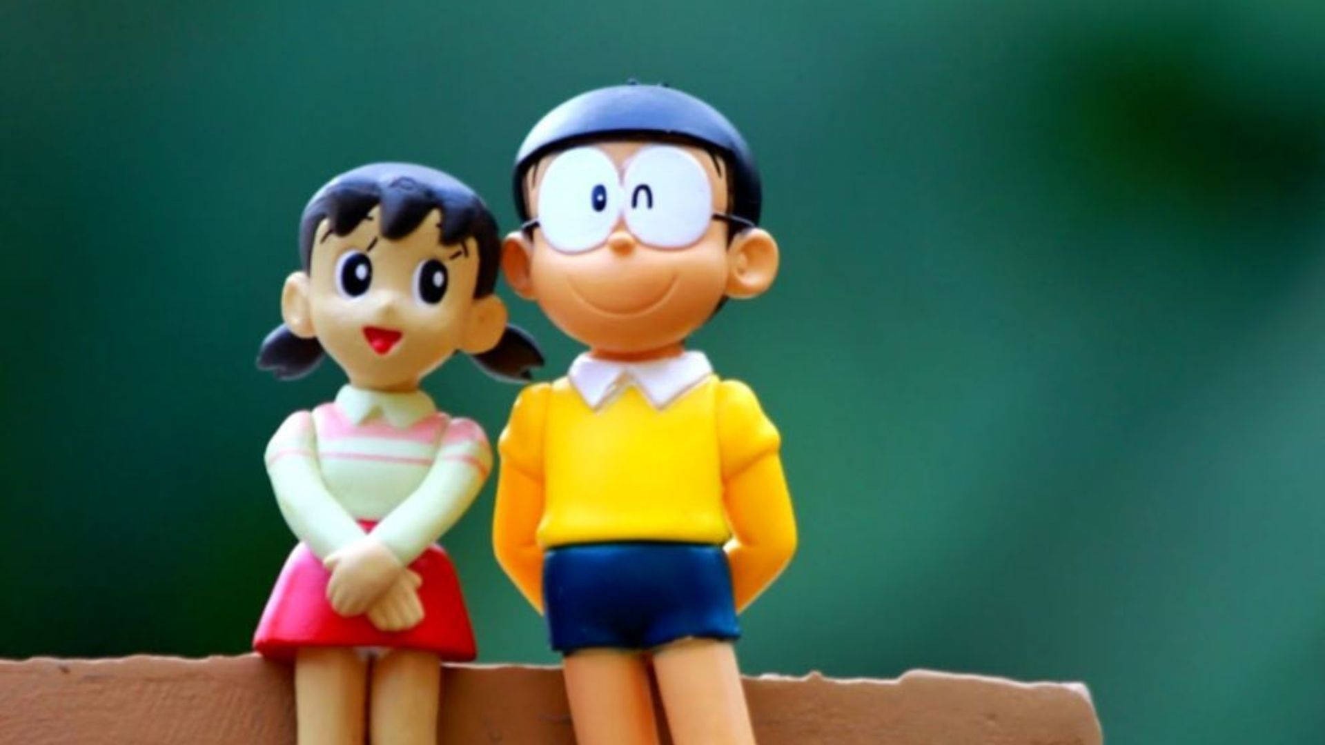 Shizuka Doraemon And Nobita Little Toys Wallpaper