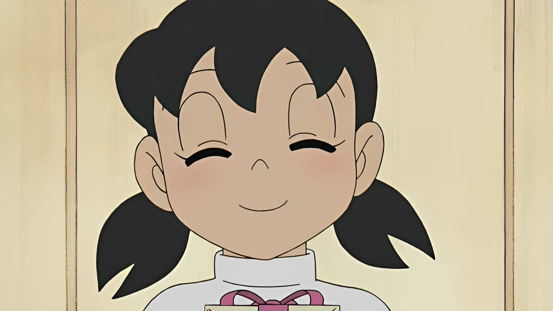 Shizuka Doraemon Smiling Eyes Wallpaper