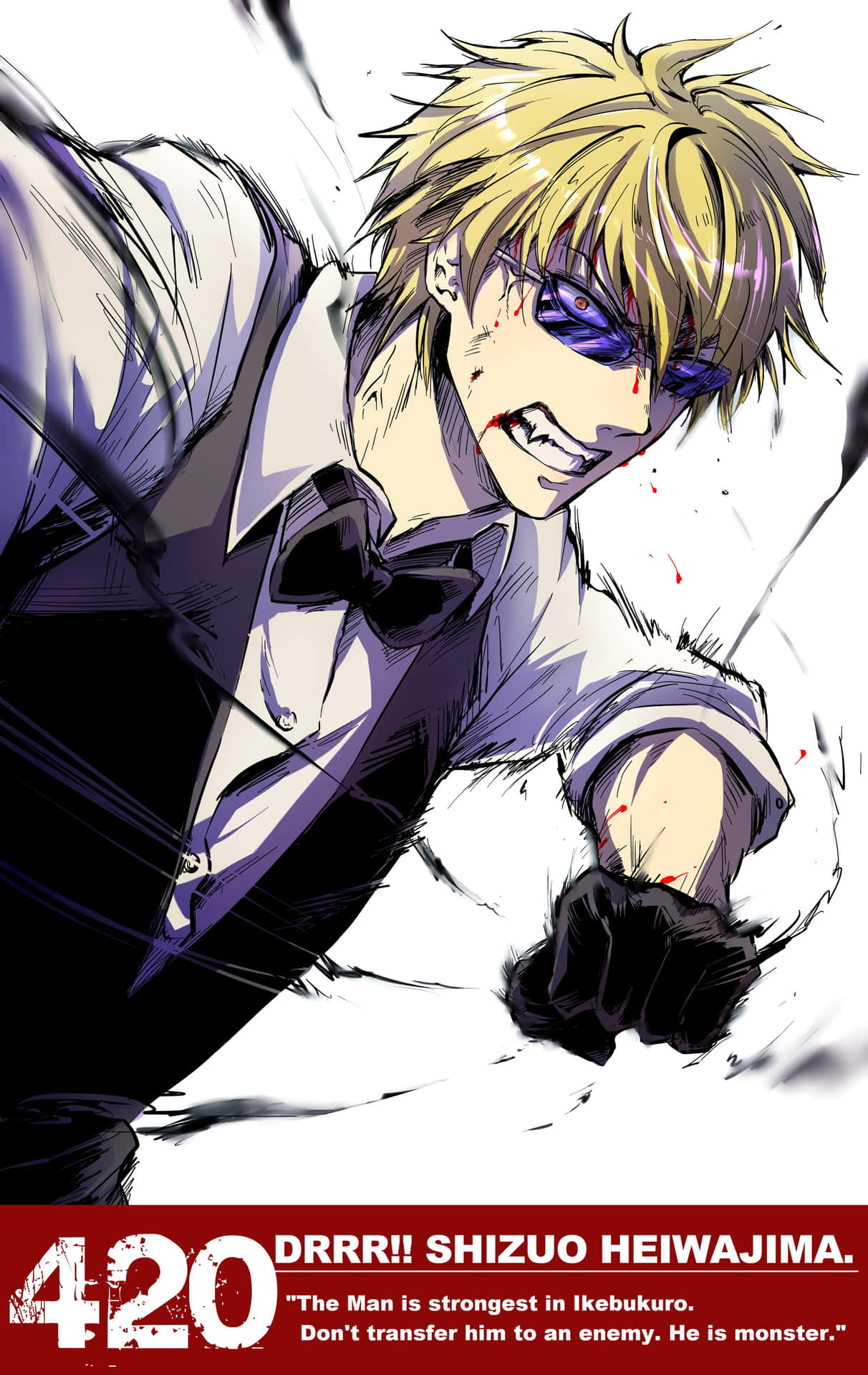 "Shizuo Heiwajima in Action" Wallpaper