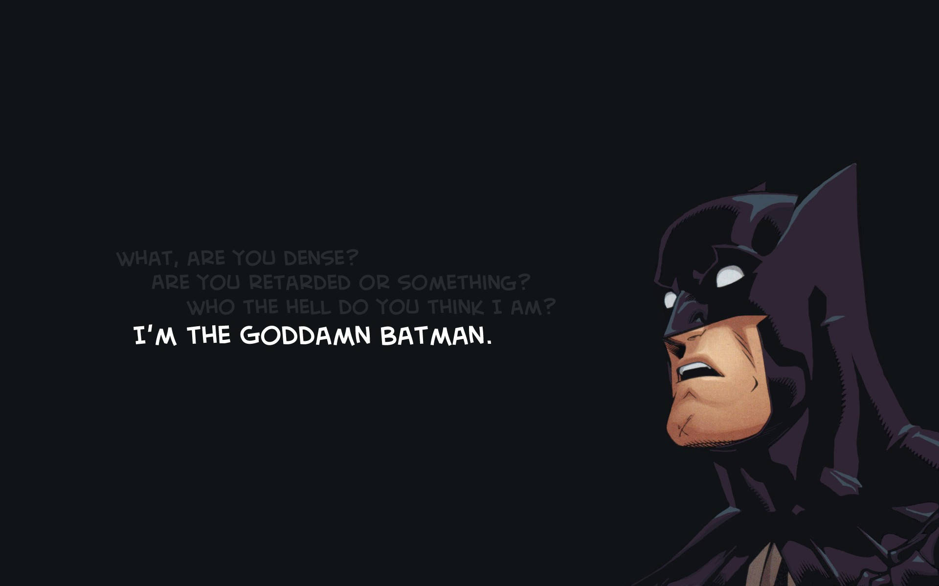 Shocked Batman Quotes Wallpaper
